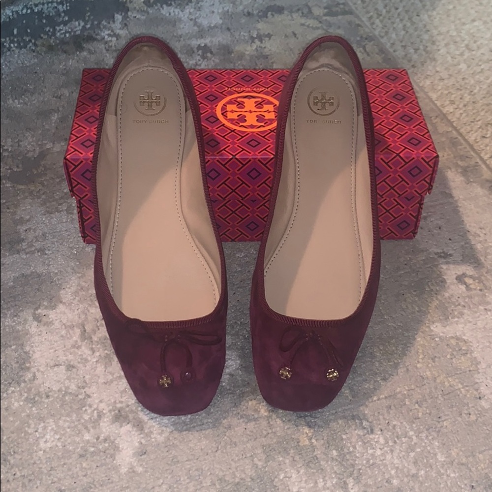 Tory Burch Suede Flats